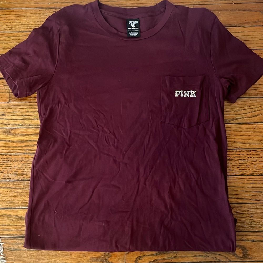 Victoria Secret pink sequin t shirt size xs